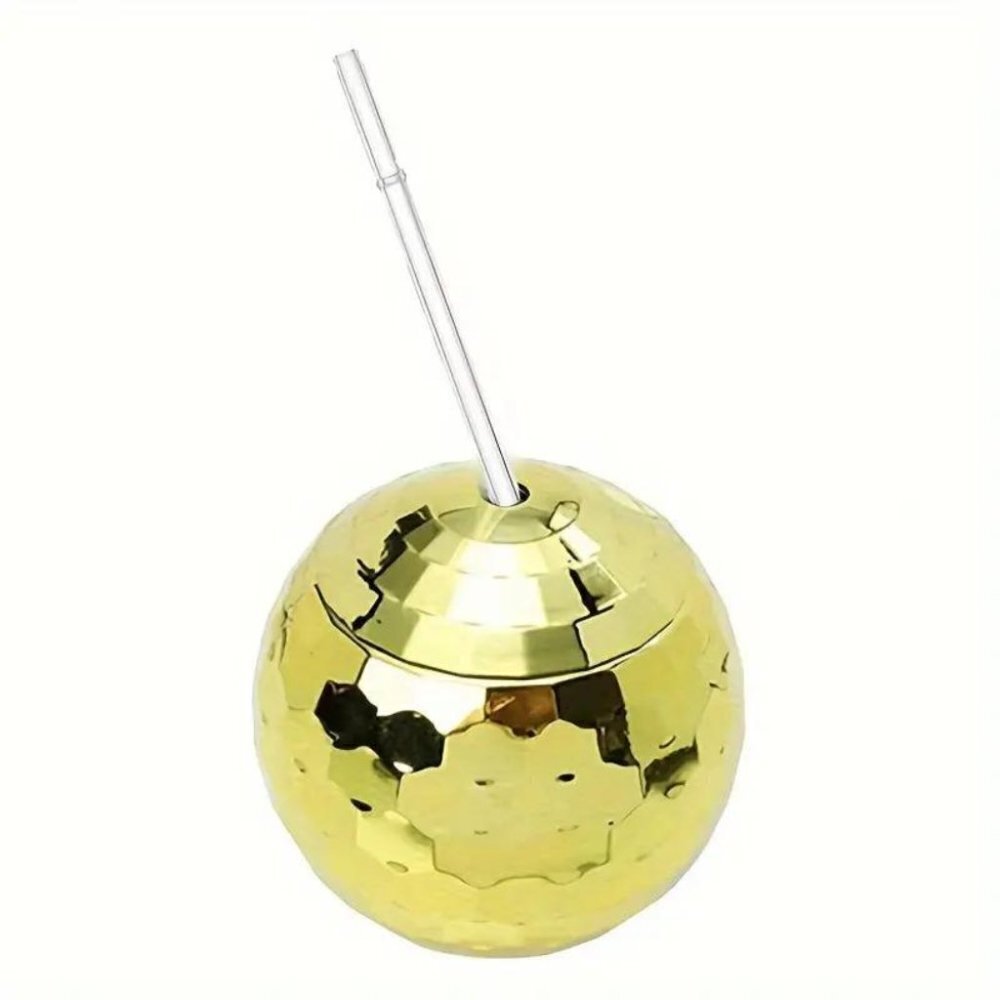 2pc Restaurant Cafes Bars Sphere Cup For Trendy Gatherings - Golden